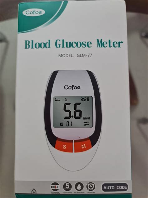 Cofoe GLM 77 Blood Glucose Meter With 25 Test Strips And Lancets