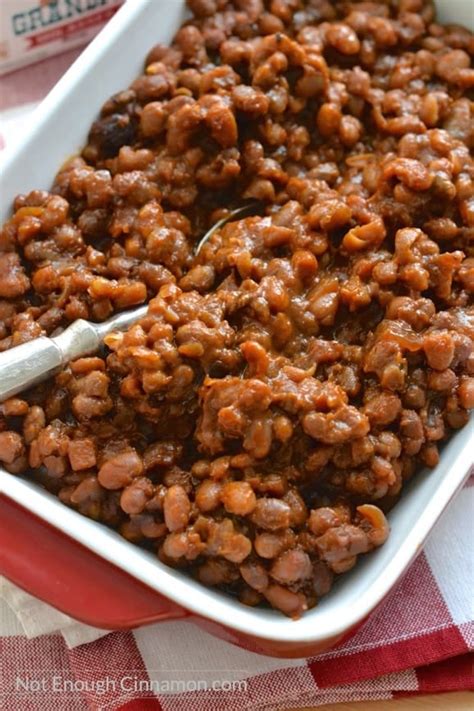 slow cooker baked beans with bacon and molasses not enough cinnamon