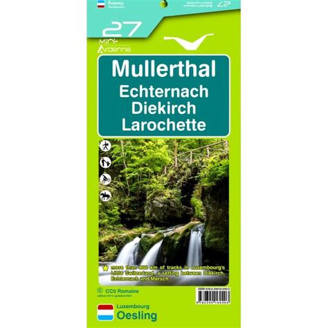 Mullerthal Luxembourg Walking And Cycling Map Mini Ardenne