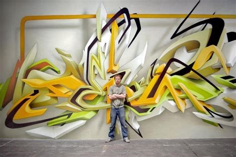Excellent 3d Graffiti Artist And One Of His Pieces Pics