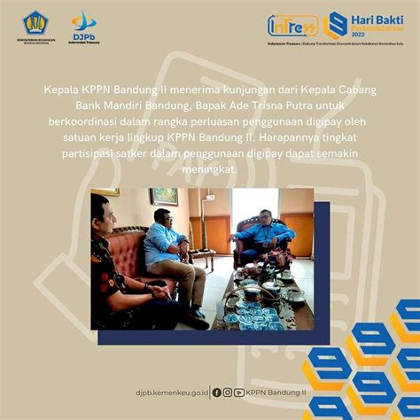 Berita KPPN Bandung II Direktorat Jenderal Perbendaharaan Kementerian Keuangan RI