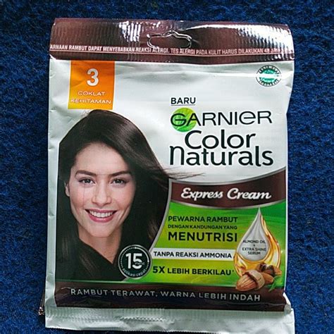 Jual Garnier Hair Color Naturals 3 Coklat Kehitaman Express Cream