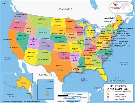 最も共有された！ √ 50 States And Capitals Map 340584 50 States Map And