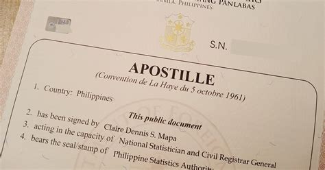 Apostille Certificate How To Authenticate Documents In Dfa Philippines