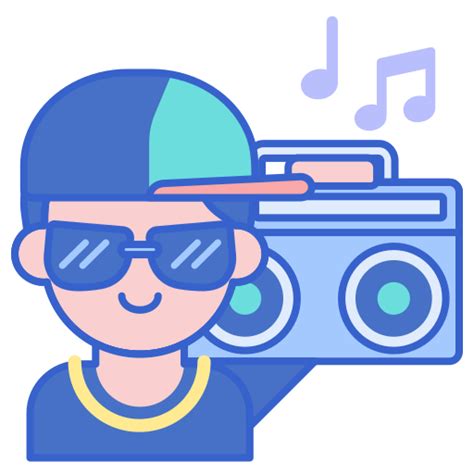 Hip Hop Flaticons Lineal Color Icon