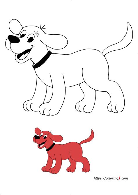 Clifford The Big Red Dog Coloring Pages 2 Free Coloring Sheets 2021
