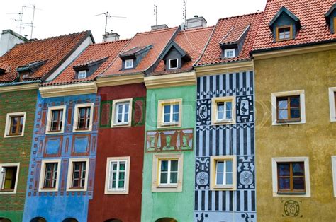 Old European Houses In Poland Stock Image Colourbox