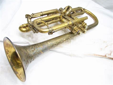 Antique Frank Holton Chicago Coronet Trumpet 1911 Patent 1914 Serial