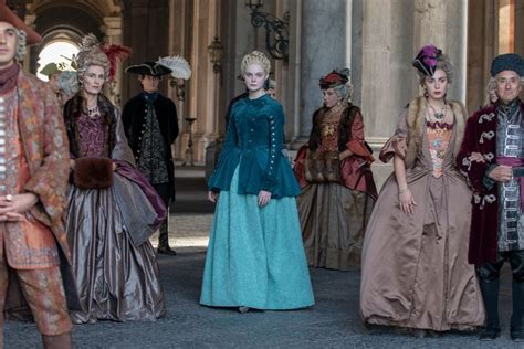 The True Story Behind The Great On Hulu Costume Design Catherine The Great Elle Fanning