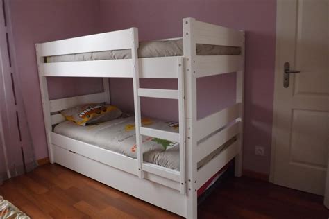 De plus les enfant adorent ce lit très ludique. Lit Enfant Superposé 1,2,3 Blanc 90x190 cm