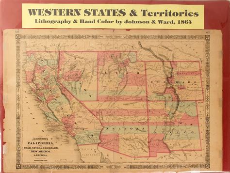 Map Of Western States And Territories 1864