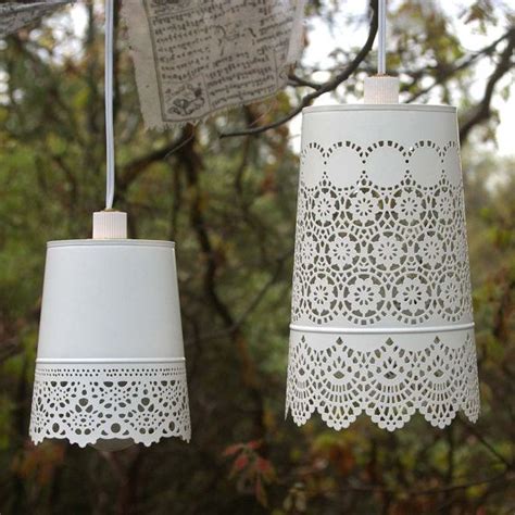 With millions of unique furniture, décor, and housewares options, we'll help you find the perfect solution for your style and your home. Shabby chic style white lace hanging lamp - Beach cottage ...