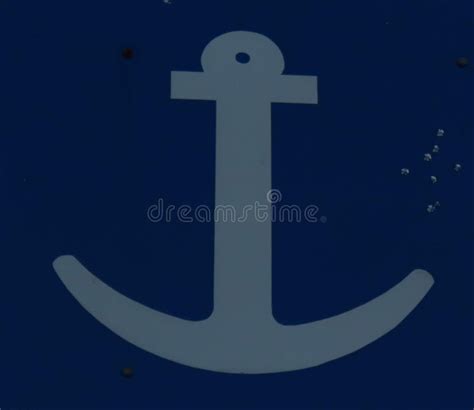Anchor Traffic Sign Stock Image Image Of White Blue 173561679