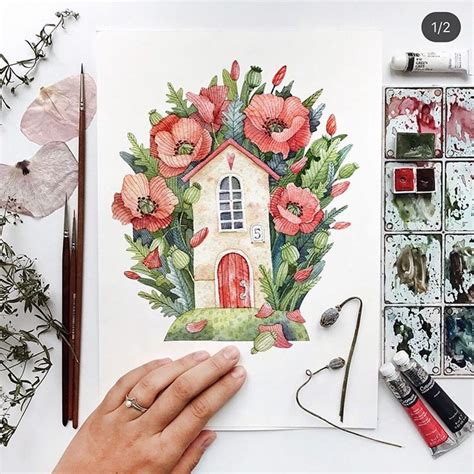 Tonia Tkach ️illustrator Toniatkach • Instagram Photos And Videos Watercolor Drawing