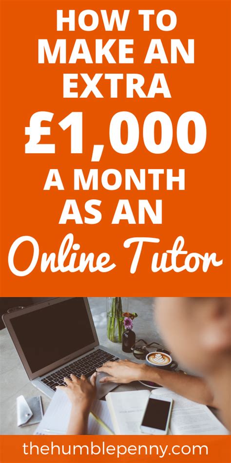 How To Make An Extra £1000 A Month As An Online Tutor The Humble Penny