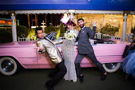 Skipping the headache of wedding planning. Funky Downtown Vegas Drive-Thru Wedding from Taylored ...