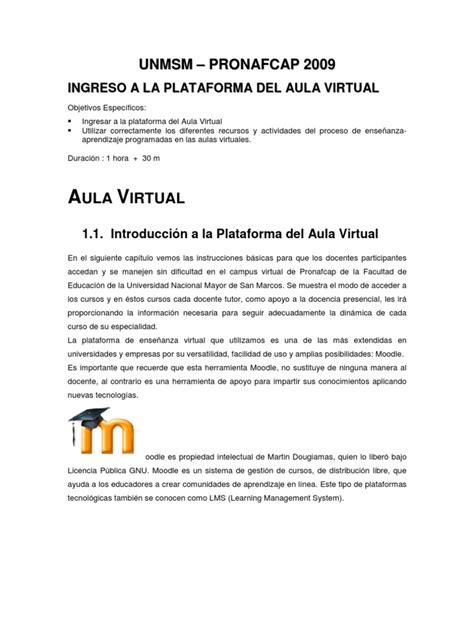 PDF Ingresar Al Aula Virtual Manual Para Moodle DOKUMEN TIPS