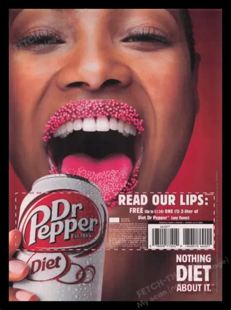 Dr Pepper 2000s Print Advertisement Ad 2009 Soda Read Our Lips