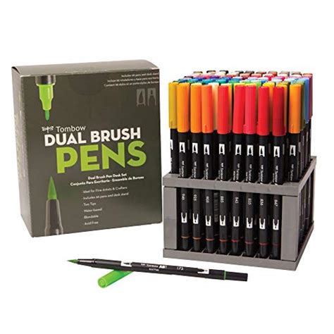 Pentel Arts Sign Pen Touch Fude Brush Tip 12 Assorted Colors In