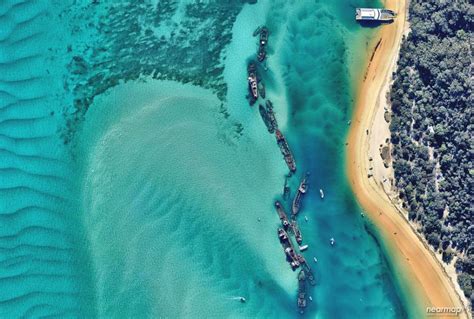 Tangalooma Wrecks. Moreton Island, Queensland. Australia. | Moreton island, Sand island, Island