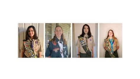 Four Mission Peak Female Eagle Scouts Make History As Part Of Inaugural Class Mission Peak