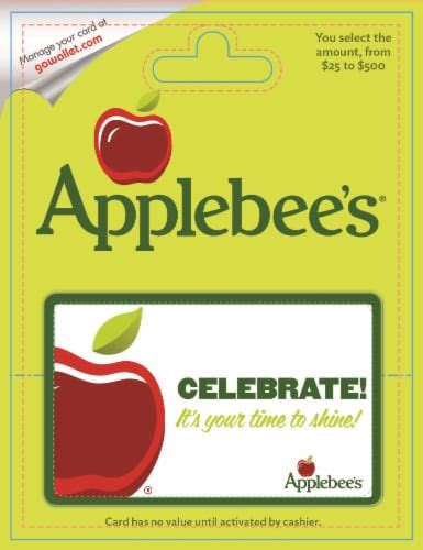 Applebees 25 500 Gift Card Activate And Add Value After Pickup 0