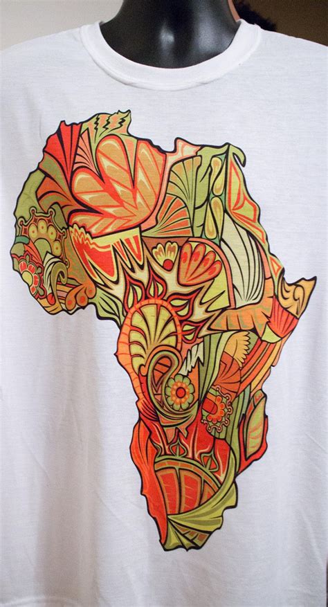 Africa Map T Shirt Tshirtafrica Shirtafrica By Emmanuelt Map
