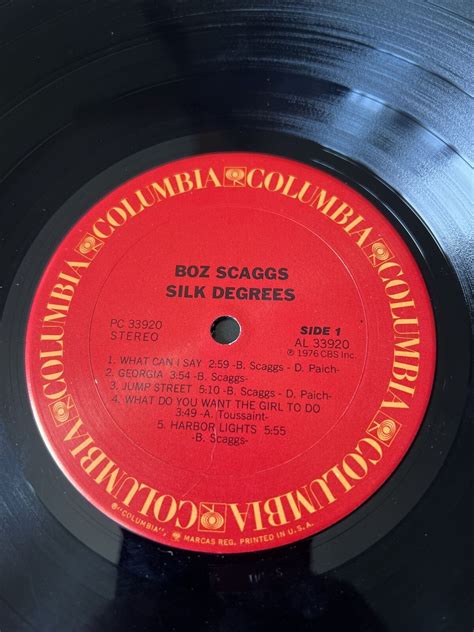 Boz Scaggs Silk Degrees Vintage 1976 Lp Lido Shuffle Pc33920 Ebay