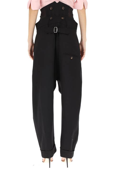 As we prepare to enter a new decade, vivienne westwood is reviving an element of her past: Vivienne Westwood Synthetic Pants For Women in Black - Lyst
