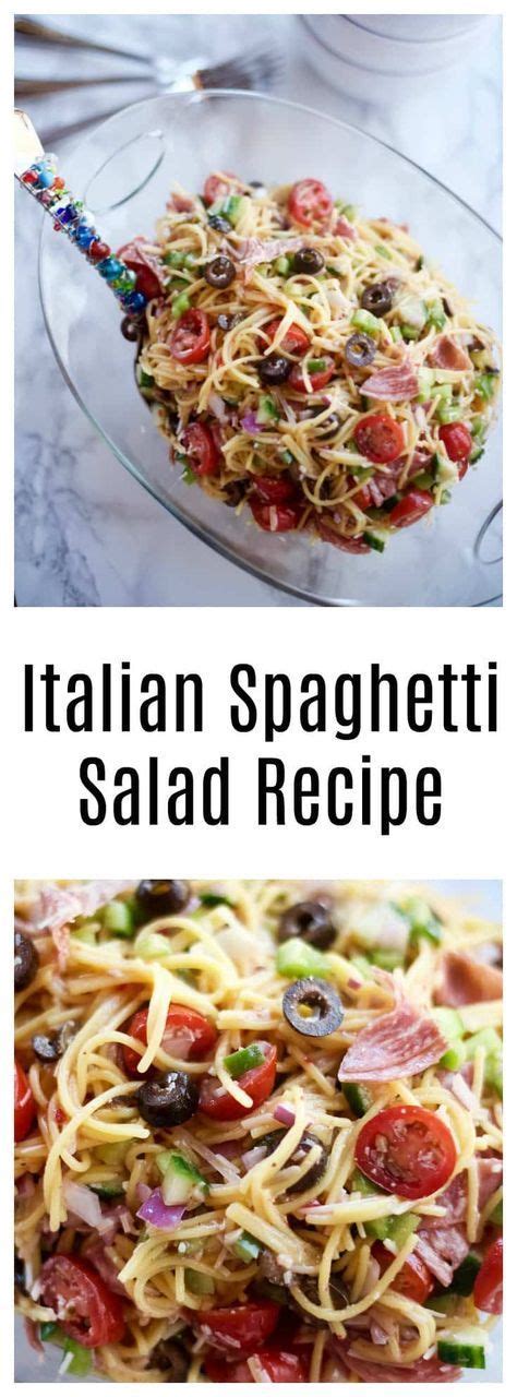 A southern soul's custom shop on amazon. Summer Italian Spaghetti Salad Recipe | Italian spaghetti ...