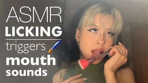 asmr licking mouth sounds triggers АСМР Ликинг звуки рта триггеры youtube