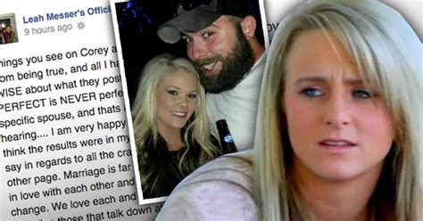 Leah Messer Slams Ex Corey Simms’ Marriage— And Claims She And Hubby Jeremy Calvert Are Still