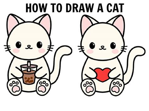 How To Draw A Simple Cat