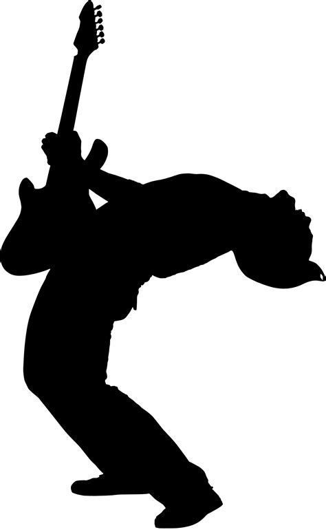 Guitarist Jumping Silhouette Images & Pictures | Silhouette stencil, Silhouette clip art, Silhouette