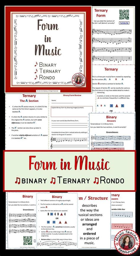 Now, having determined what rondo is in music,you can pay attention to its various options. FORM in MUSIC: Binary, Ternary and Rondo This is an 18 page PDF file with: ♦️ Description and ...