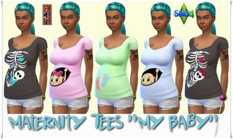 My Baby Maternity Tees At Annetts Sims 4 Welt Sims 4 Updates
