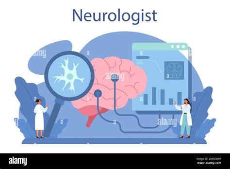 Neurologist Concept Doctor Examine Human Brain Idea Of Doctor Caring