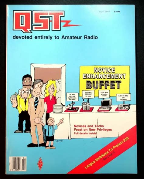 Vtg Qst Magazine April Tono Communications Terminal Arrl Ham Radio Picclick