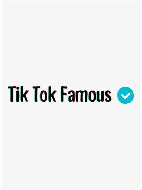 Tik Tok Famous Sticker By Jennaiscooler Redbubble