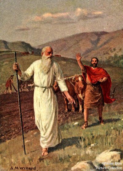 Elijah Calls Elisha To Help Him In The Service Of God Free Bible