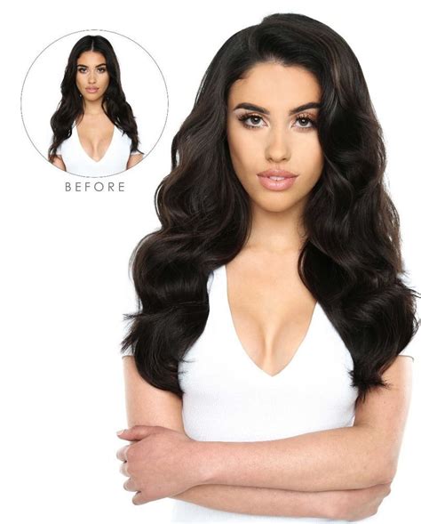 Beauty Works Double Hair Set Clip In Extensions Ivory18 Cosmetize Uk