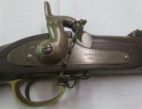 P53 Civil War Tower Enfield Rifled Musket Dated 1861 Scarce 58