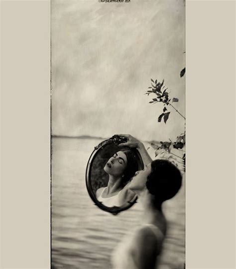 Angelika Ejtel Rapidheartmovement Sepia Self Portrait Reflection