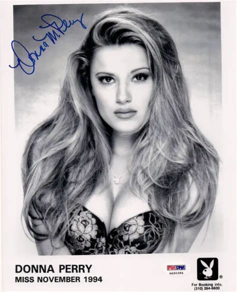 DONNA PERRY SIGNED Playbabe X Photo PSA DNA COA Auto D Playmate Headshot PicClick