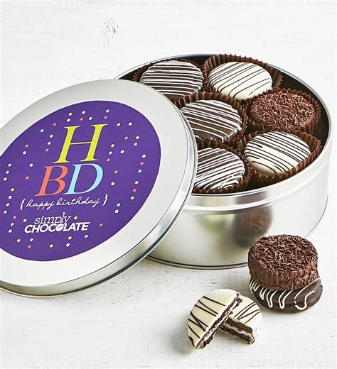 Simply Chocolate Happy Birthday Oreo Tin Simply Chocolate