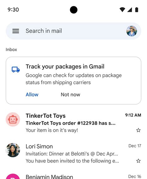 Gmail Will Directly Show Package And Delivery Tracking In Your Inbox