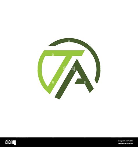 Initial Letter Ta Logo Or At Logo Vector Design Template Stock Vector
