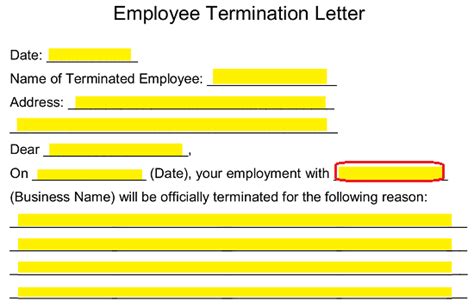 Employee and employer had an employment 5. Free Employee Termination Letter Template - PDF | Word ...