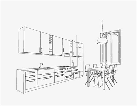 Kitchen Table Drawing At Explore Collection Of