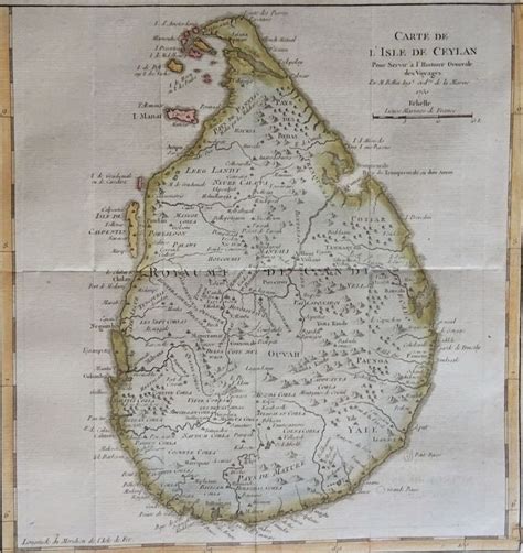 Sri Lanka Ceylon Jn Bellin Carte De L´isle De Ceylon Catawiki